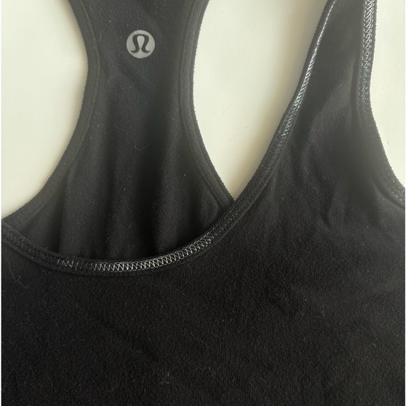 8 Lululemon cool racer back extra long reversible black white contrast stitching - Picture 7 of 9